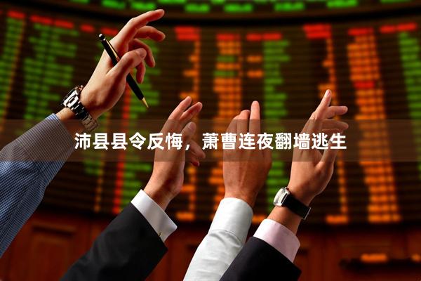 沛县县令反悔，萧曹连夜翻墙逃生