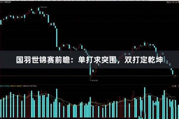 国羽世锦赛前瞻：单打求突围，双打定乾坤